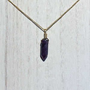 Purple Fluorite Necklace