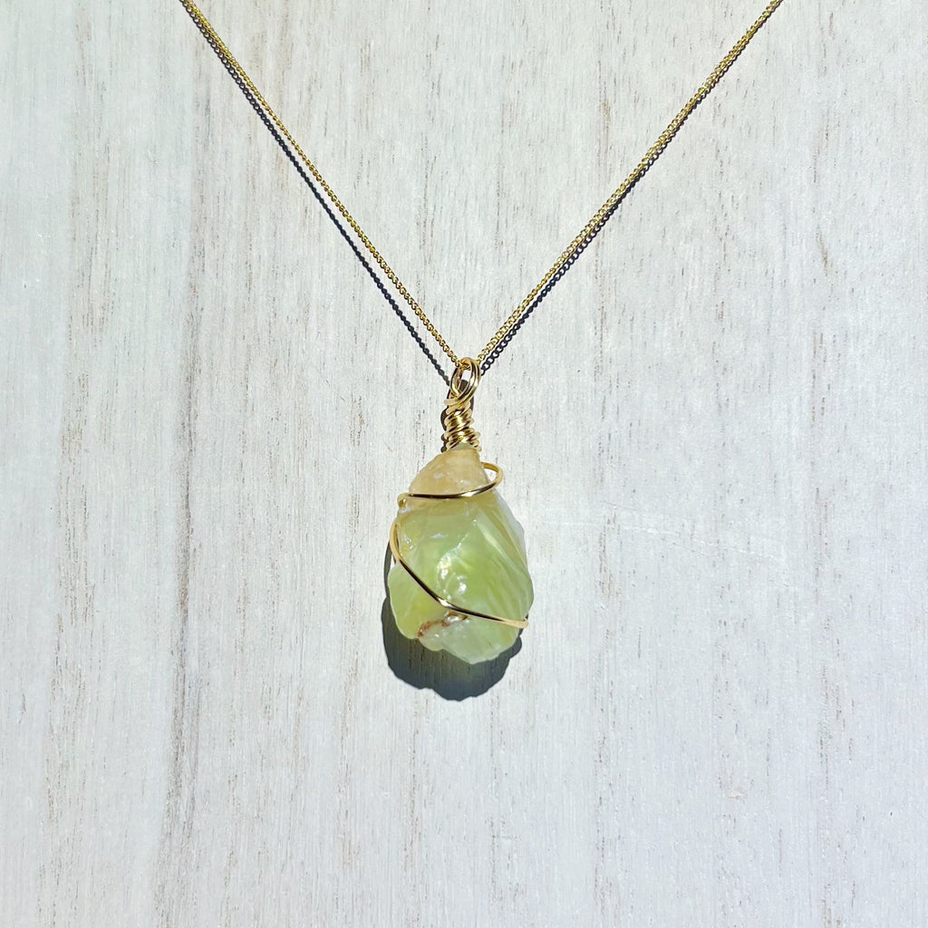 Green Calcite Necklace